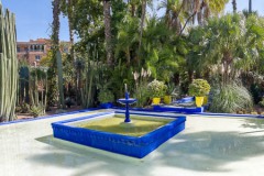 Panorama Tuin-van-Majorel Marrakech, Marokko